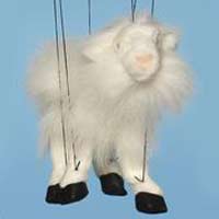 Baby White Goat Marionette String Puppet