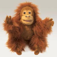 Folkmanis Baby Orangutan Hand Puppet