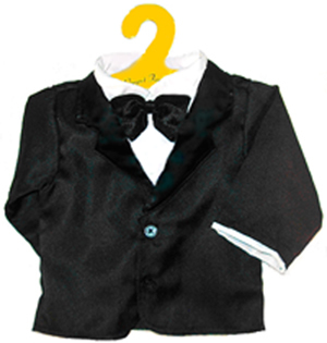 Black Tux with Bow Tie for 16" Half Body Puppets