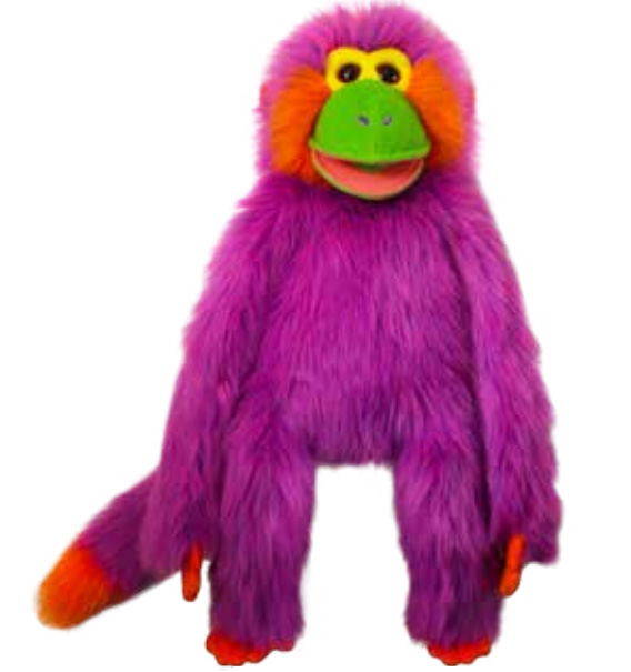 Full Body Colorful Monkey - Purple