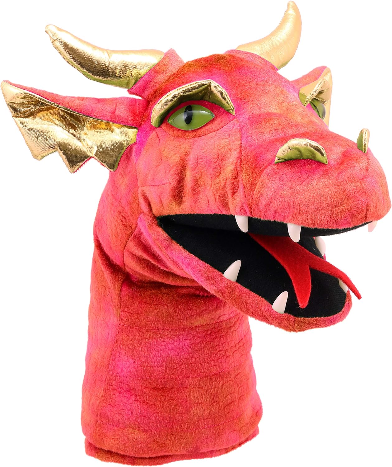 Large Dragon Heads - Red Dragon Hand Puppet - Click Image to Close