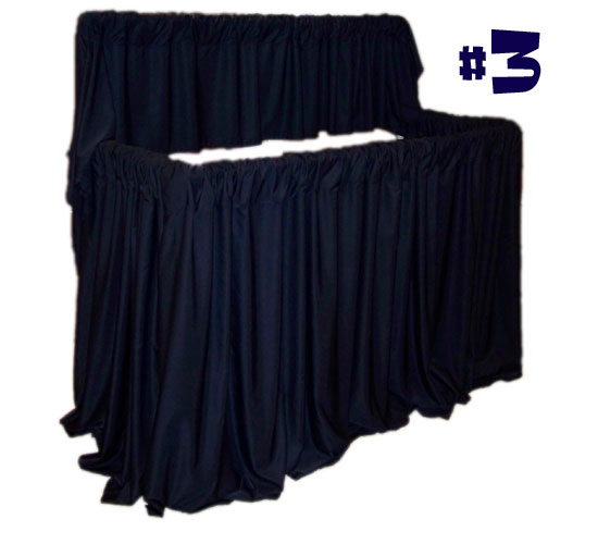 EXPRESS-A-STAGE Adjustable PVC 2 Tier Puppet Stage