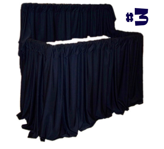 EXPRESS-A-STAGE Adjustable PVC 2 Tier Puppet Stage - Click Image to Close