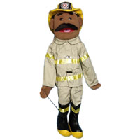 28" Fireman (Ethnic) Full Body Puppet
