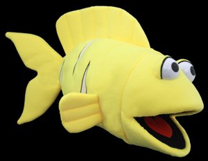 Gabby Blacklight Fish Puppet
