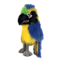 Professional Large Bird Blue and Gold Macaw Parrot Puppet