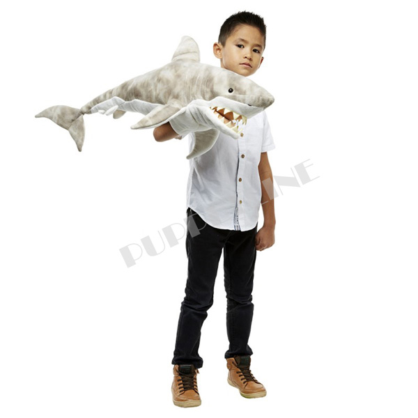Large Creatures 30" Shark Puppet - Click Image to Close