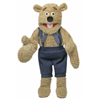 28" Silly Bear with Mittens Puppet