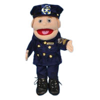 14" Policewoman (Anglo) Glove Puppet