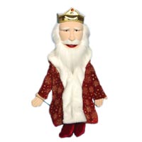 28" King Full Body Puppet - Sculpted Face