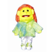 14" Blacklight Girl Glove Puppet