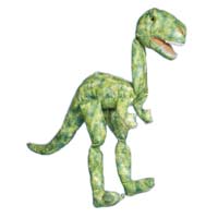 Large T-Rex Dinosaur (Green Tie-Die) Marionette String Puppet