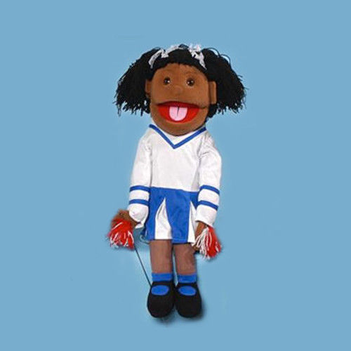 28" Cheerleader Girl (African) Full Body Ventriloquist Puppet