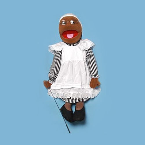 28" Grandma (African) Full Body Ventriloquist Puppet - Click Image to Close