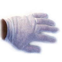 1 Dozen Pair of White Cotton Performance Gloves