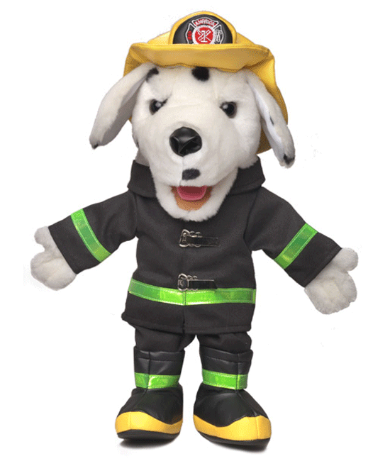 14" Dalmatian Fire Dog Glove/Hand Puppet - Click Image to Close