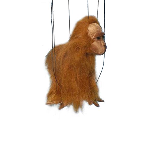 Baby Orangutan Marionette String Puppet - Click Image to Close