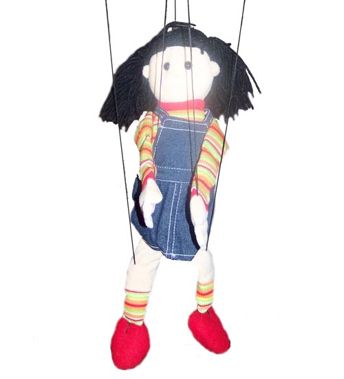 Becky Marionette String Puppet - Click Image to Close