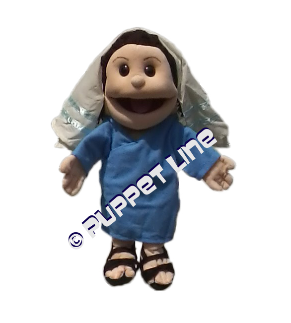 14" Mary Biblical Glove Puppet - Click Image to Close
