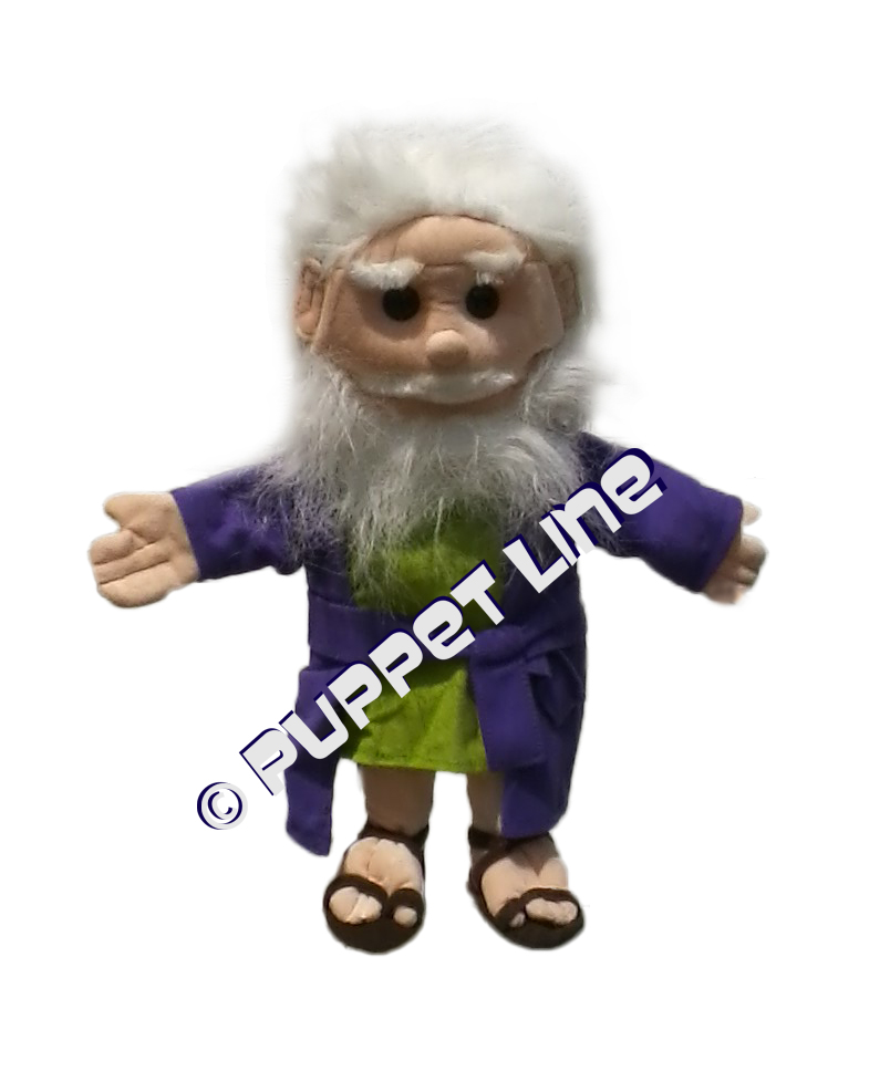 14" Old Man Biblical Glove Puppet - Click Image to Close