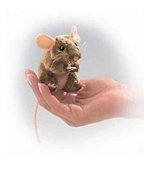 Professional Field Mouse Finger Puppet - Click Image to Close