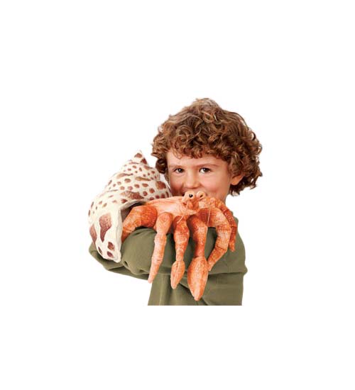 Folkmanis Hermit Crab Hand Puppet - Click Image to Close