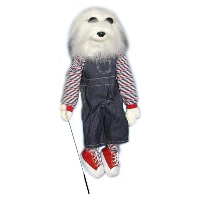 28" Sheepdog Full Body Ventriloquist Puppet - Click Image to Close