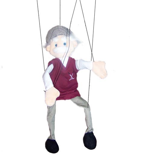 Grandpa Marionette String Puppet - Click Image to Close