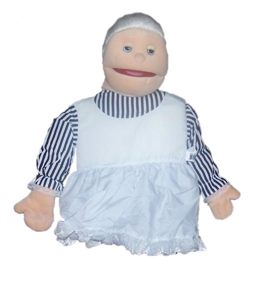 14" Half Body Stage Puppet Grandma - Click Image to Close
