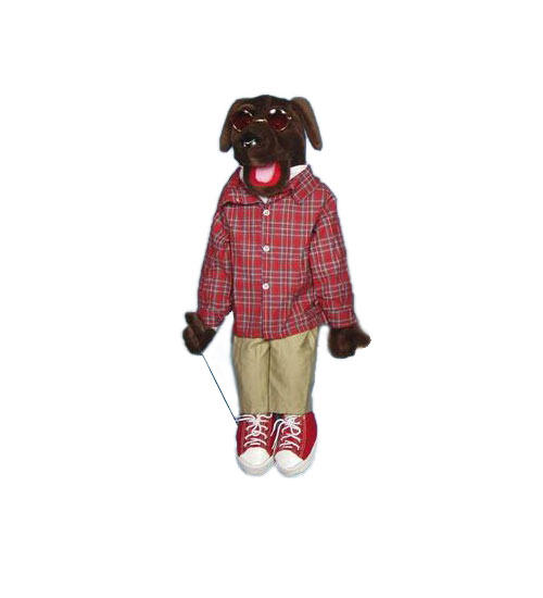 28" Hound Dog Full Body Ventriloquist Puppet - Click Image to Close