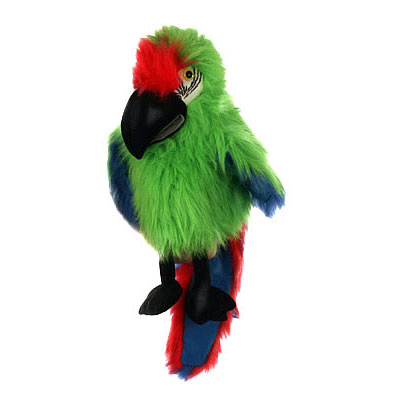 Professional Large Bird Military Macaw Parrot Puppet - Click Image to Close