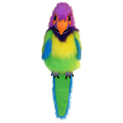 Professional Large Bird Plum-Headed Parakeet Puppet - Click Image to Close