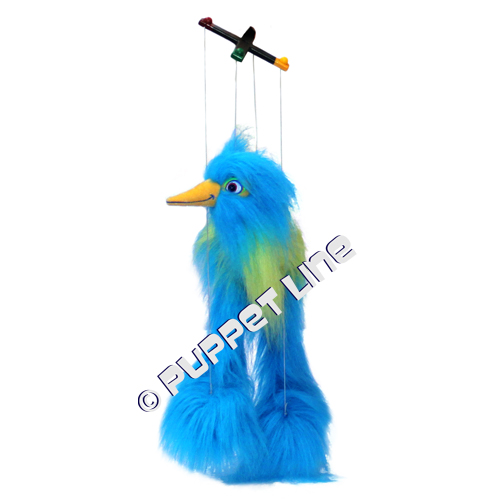 Baby Blue Bird Marionette String Puppet - Click Image to Close