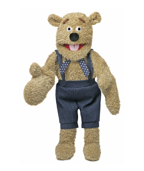 28" Silly Bear with Mittens Puppet - Click Image to Close