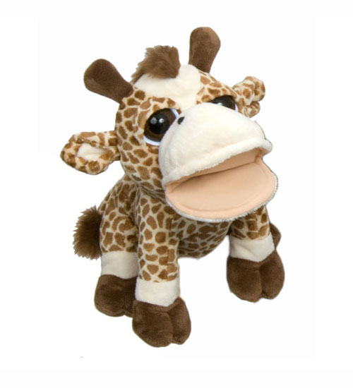 Petting Zoo Bright Eyes Giraffe Hand Puppetz - Click Image to Close