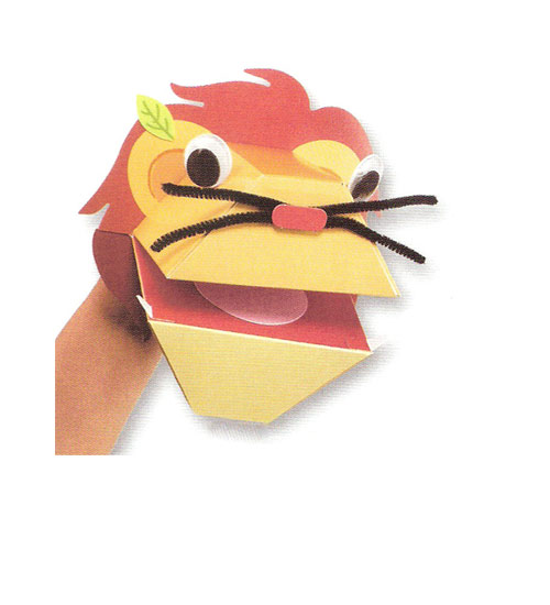 Lion Puppet Making Kit - Click Image to Close