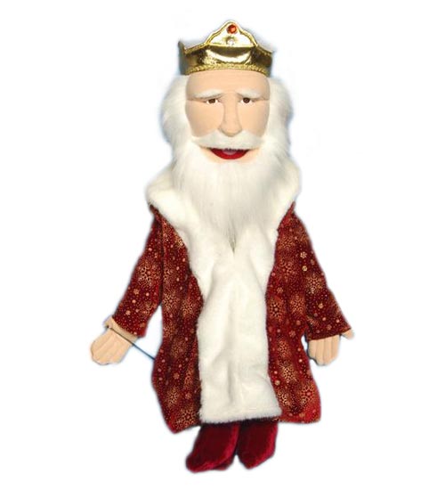28" King Full Body Puppet - Sculpted Face - Click Image to Close