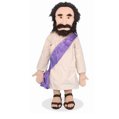 28" Sculpted Face - Jesus Full Body Puppet - Click Image to Close