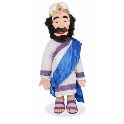 28" Sculpted Face - King David Full Body Puppet - Click Image to Close