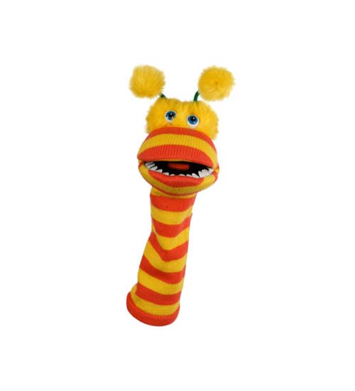 Sock Puppet - Pom-Pom - Click Image to Close