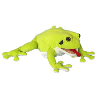 White's Tree Frog 12" Hand Puppet - Click Image to Close