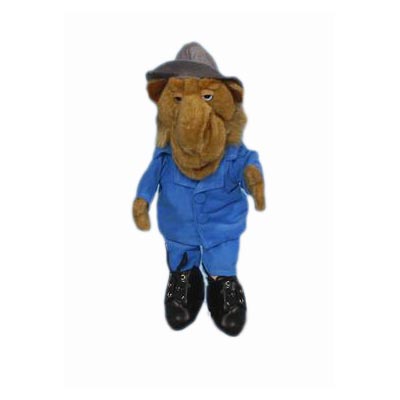 14" Camel (Blue Suit) Glove Puppet - Click Image to Close