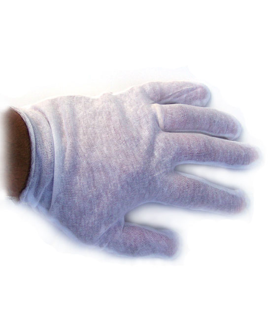 1 Dozen Pair of White Cotton Performance Gloves - Click Image to Close