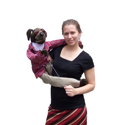 Wrap Around 38" Hound Dog Puppet - Click Image to Close