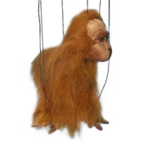 Baby Orangutan Marionette String Puppet