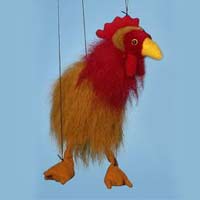 Baby Rooster Marionette String Puppet