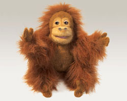 Folkmanis Baby Orangutan Hand Puppet