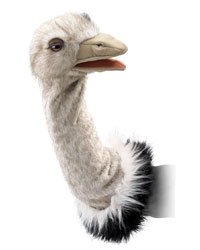 Folkmanis 17" Ostrich Stage Puppet