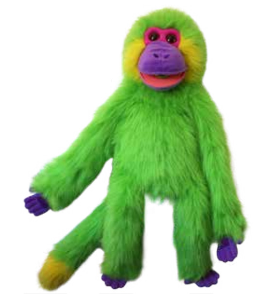 Full Body Colorful Monkey - Green