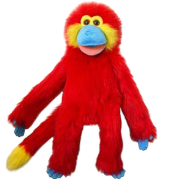 Full Body Colorful Monkey - Red